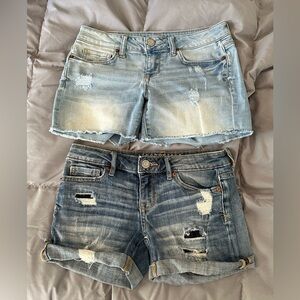 Bundle Aeropostale Denim Jean Shorts size 00